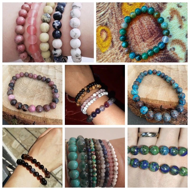 Handmade Natural Stone Beaded Bracelet