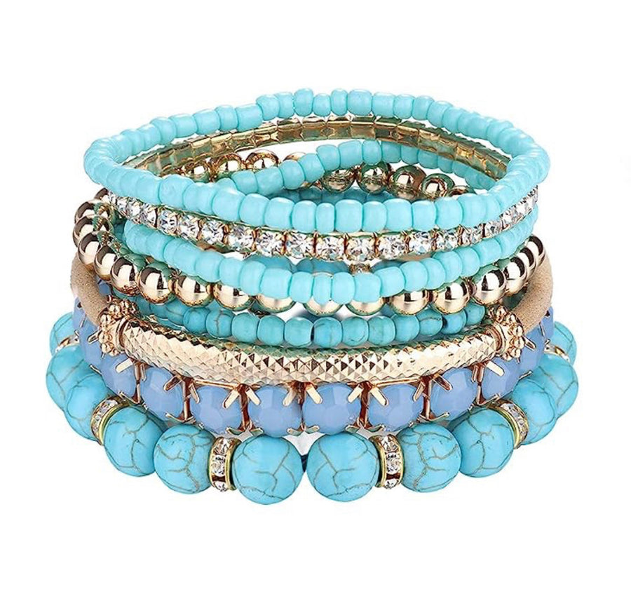 Assorted Bohemian Beaded Bracelet Sets