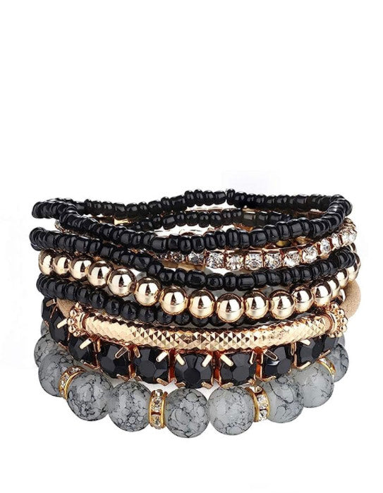 Assorted Bohemian Beaded Bracelet Sets