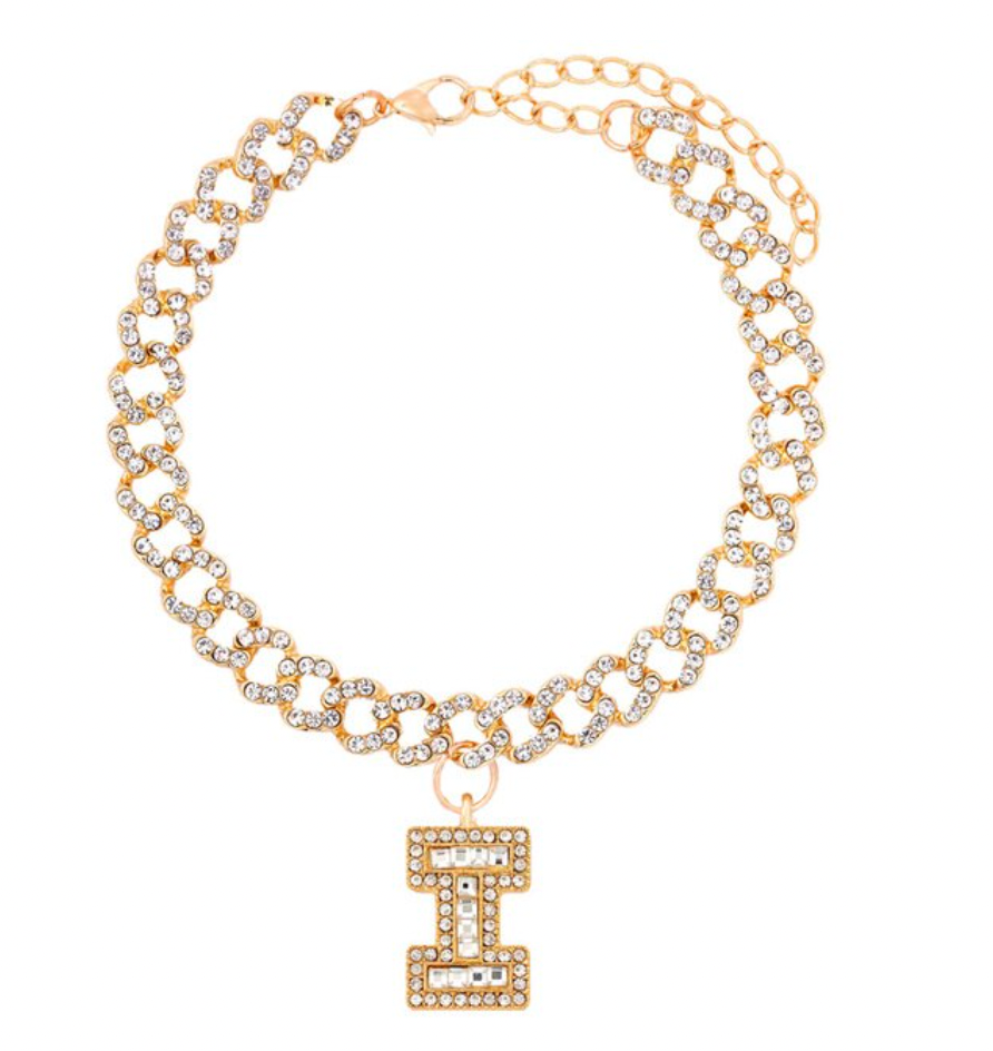 Initial Cuban Link Anklet