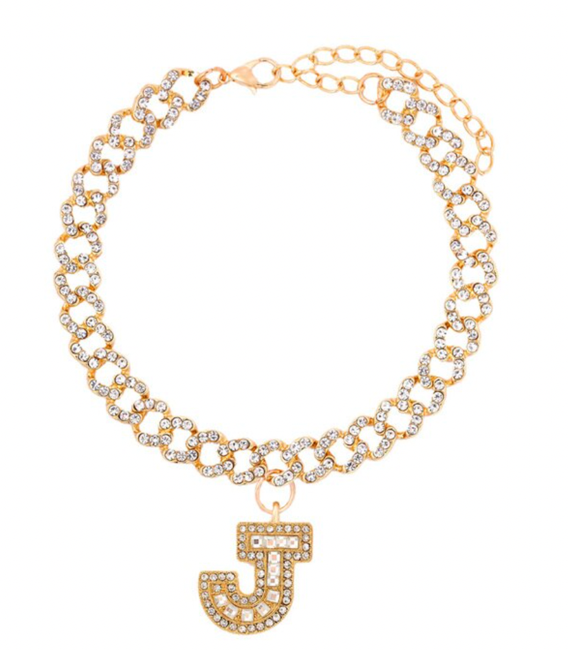 Initial Cuban Link Anklet