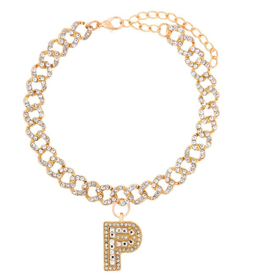 Initial Cuban Link Anklet