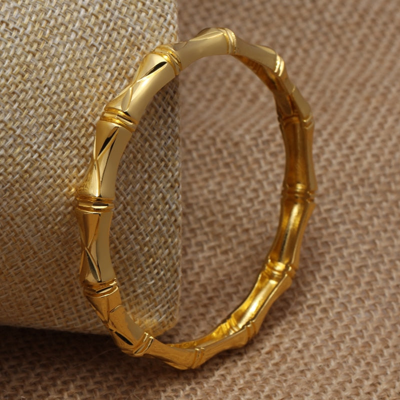 24K Ethiopian Bamboo Bangle