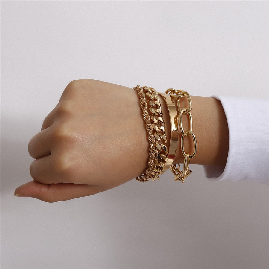 Chain Bracelets Set