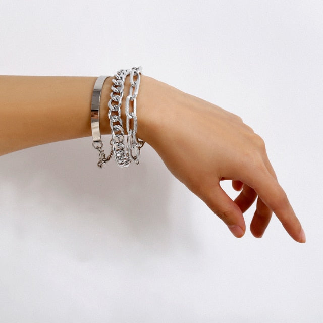 Chain Bracelets Set