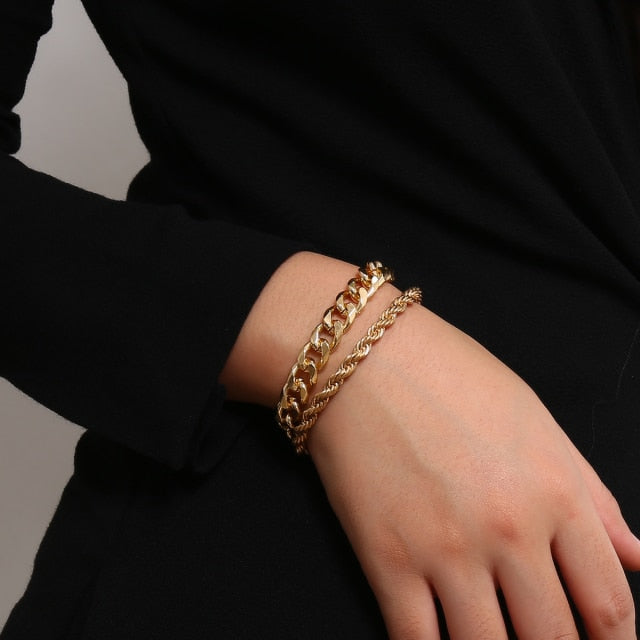 Chain Bracelets Set