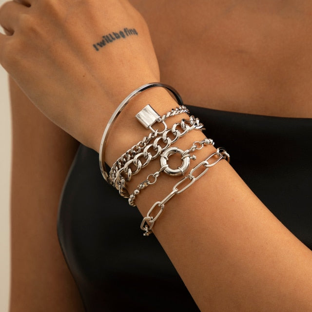 Chain Bracelets Set