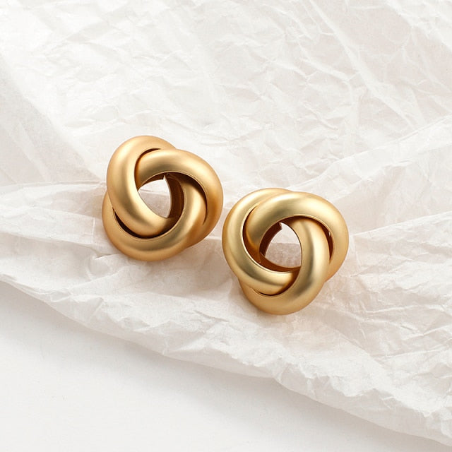 Gold Fashion Earrings