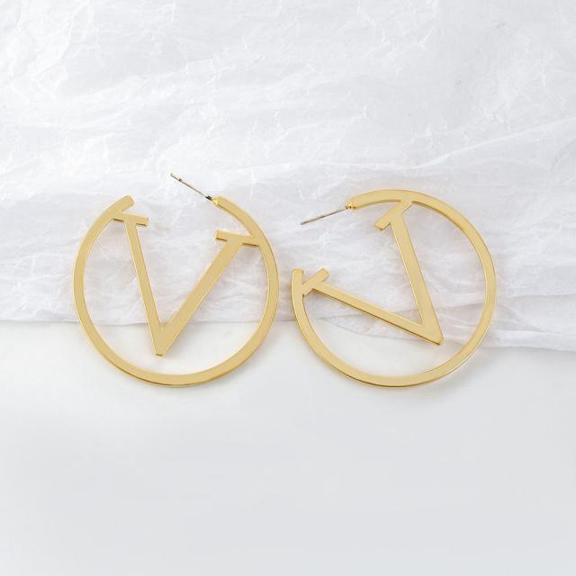 Gold Fashion Earrings