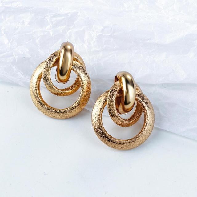 Gold Fashion Earrings