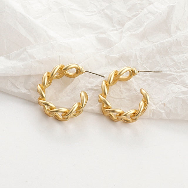 Gold Fashion Earrings