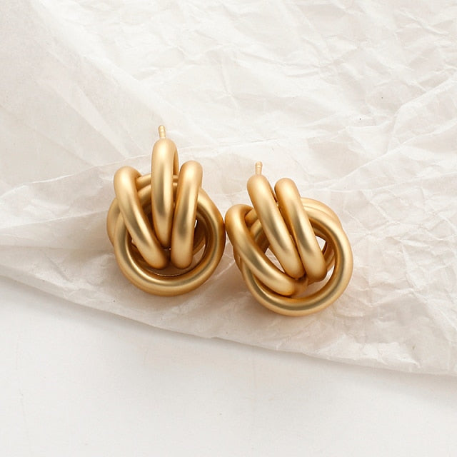 Gold Fashion Earrings